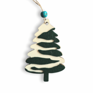 Коледна играчка Елхичка с филц